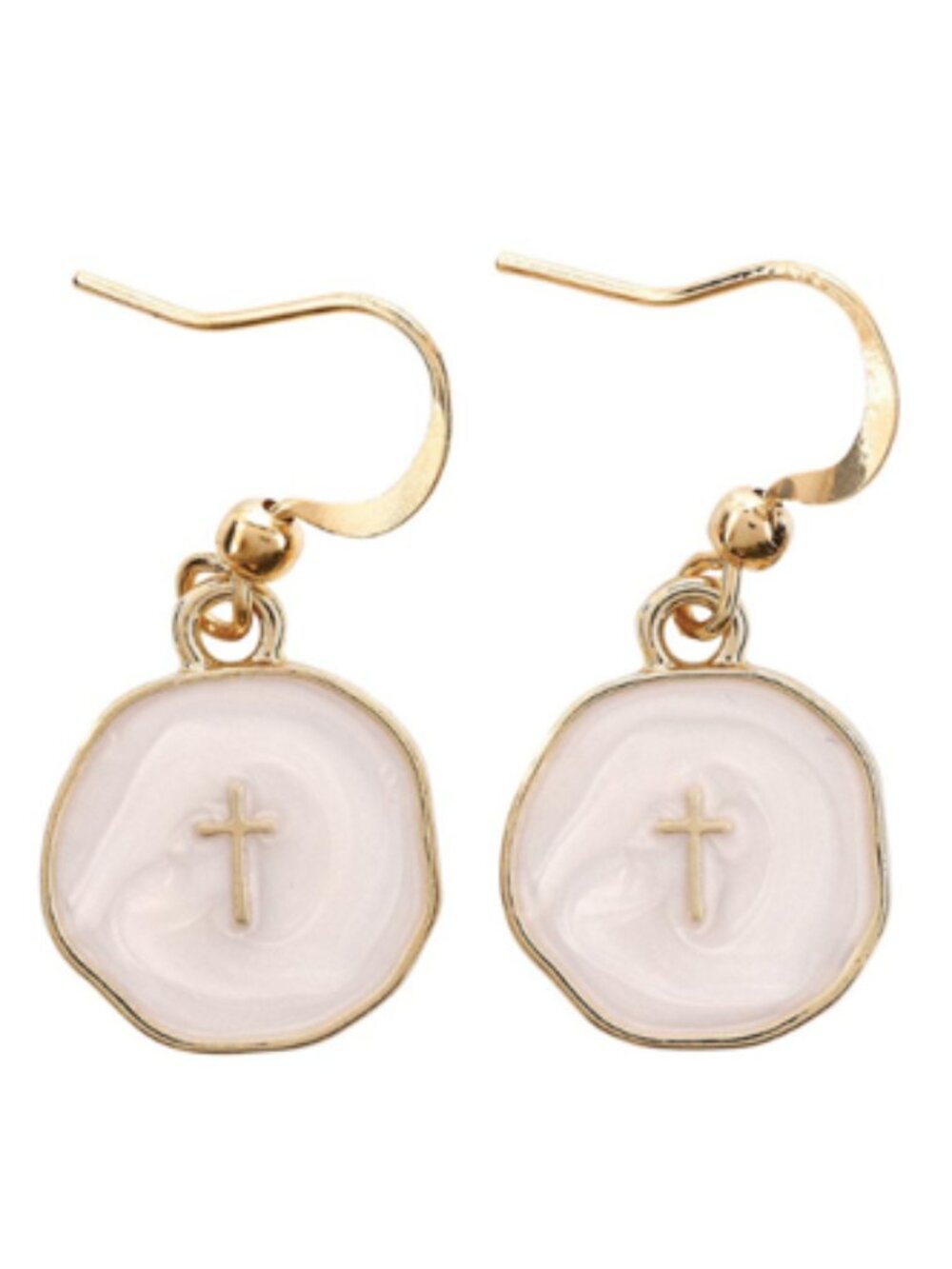 *Buy Now* Walk By Faith Not By Sight Earrings NWT - Picture 1 of 3